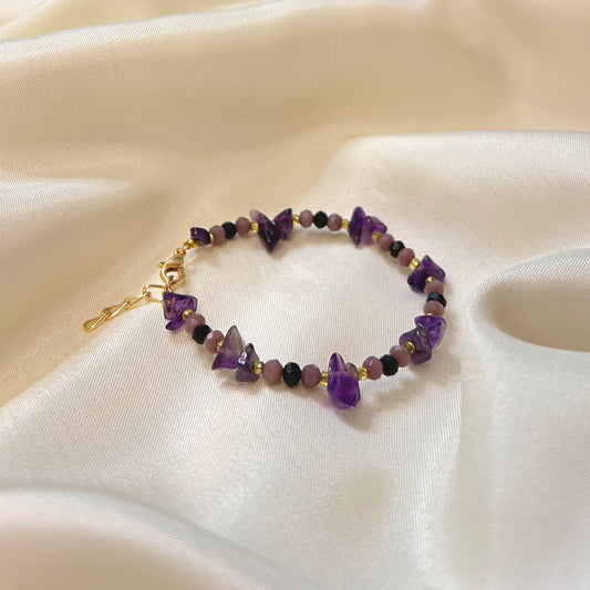 Amethyst Chip Bracelet