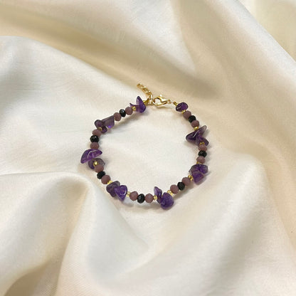Amethyst Chip Bracelet