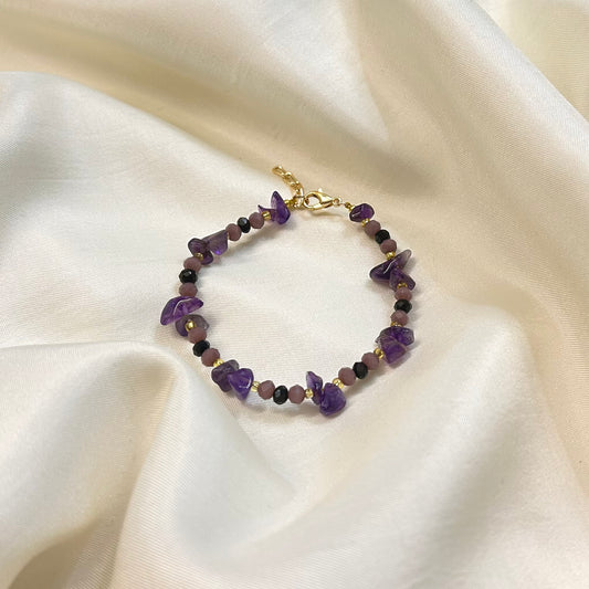 Amethyst Chip Bracelet