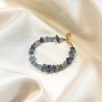 Multi-Fluorite Chip Bracelet