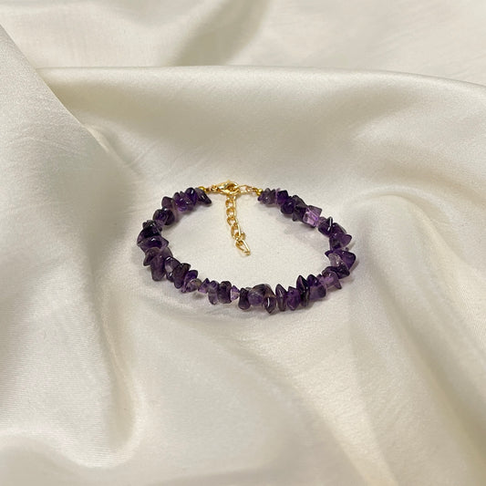 Amethyst Chip Bracelet