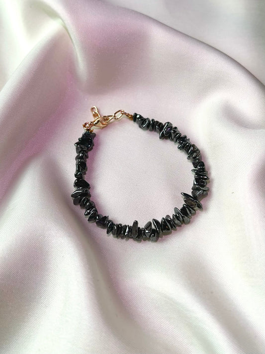 Hematite Chip Bracelet
