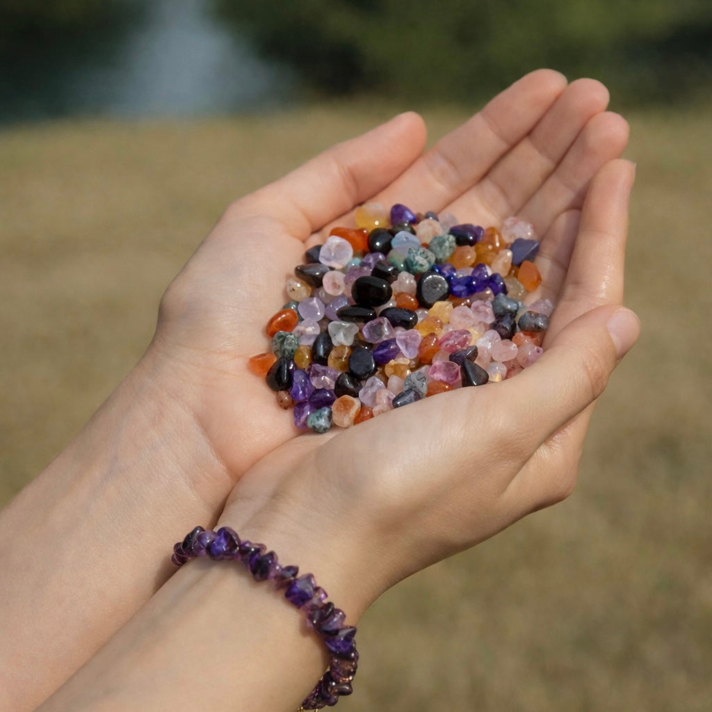 Custom- Chip Bead Bracelet