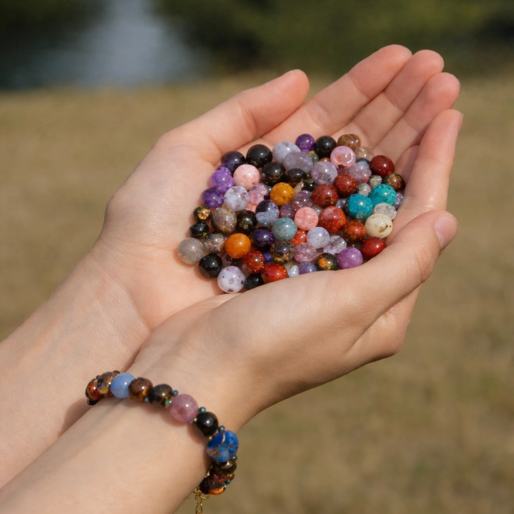 Custom- 10mm Round Bead bracelet