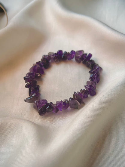Amethyst Chip Bracelet