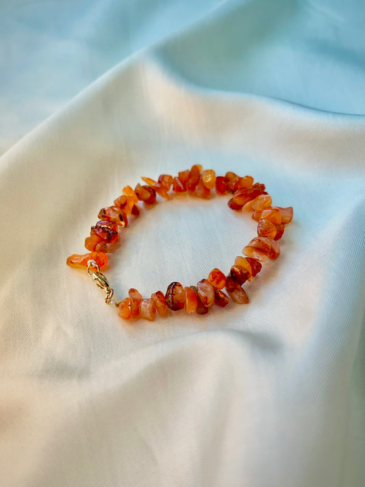 Carnelian Chip Bracelet