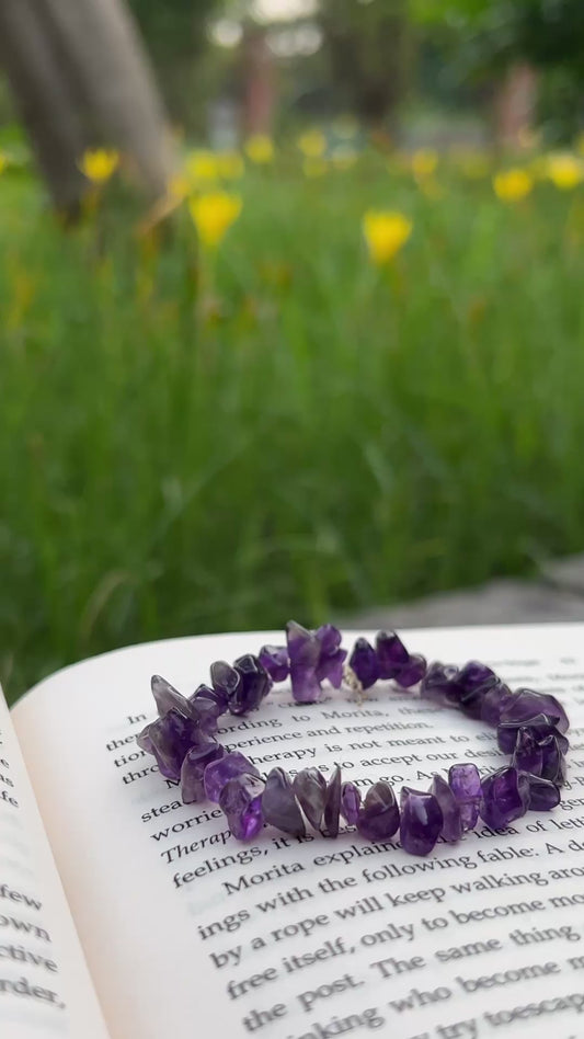 Amethyst Chip Bracelet