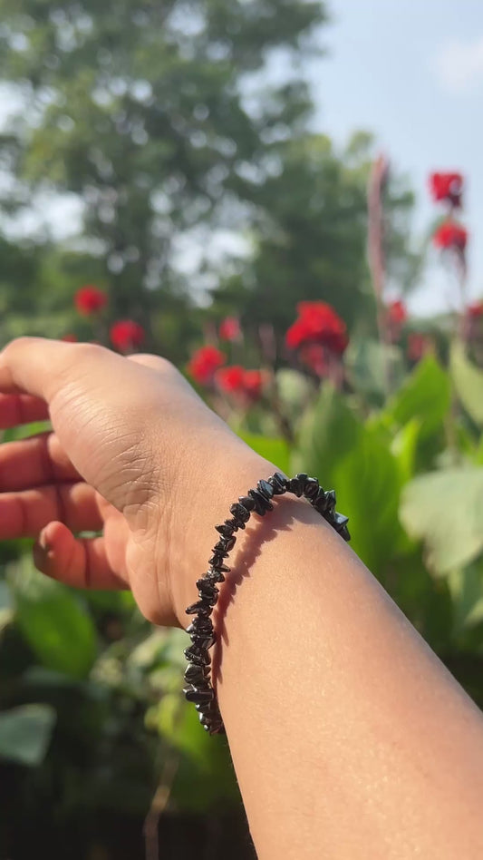Hematite Chip Bracelet